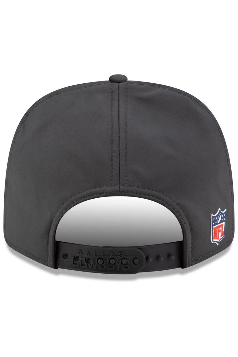 Men's New Era Charcoal Dallas Cowboys 2025 Sideline Cold Weather Split Panel 9FIFTY Snapback Hat, Alternate, color, Charcoal