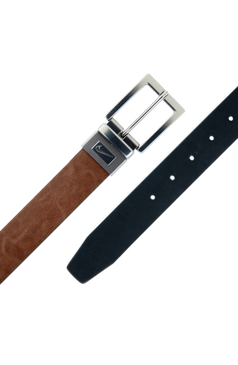 Nike Smooth Faux Leather Belt, Alternate, color,