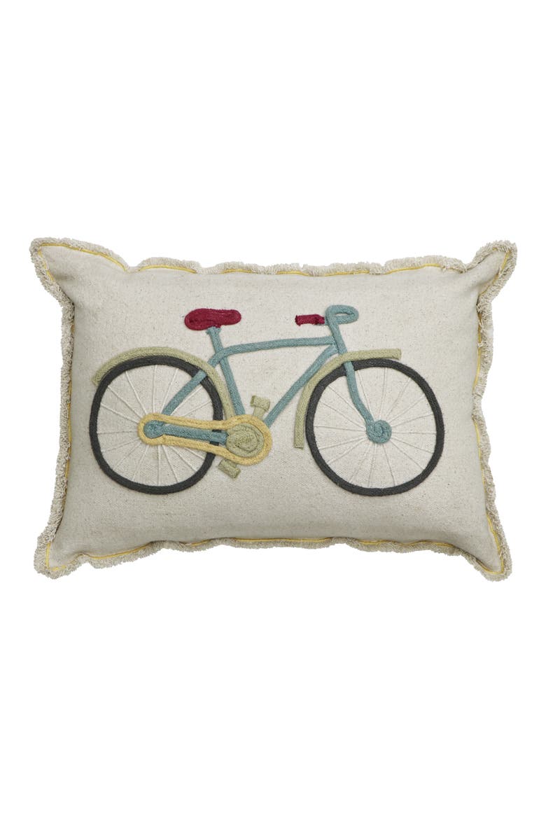 Bike Floor Cushion, Main, color, NATURAL VINTAGE BLUE OLIVE
