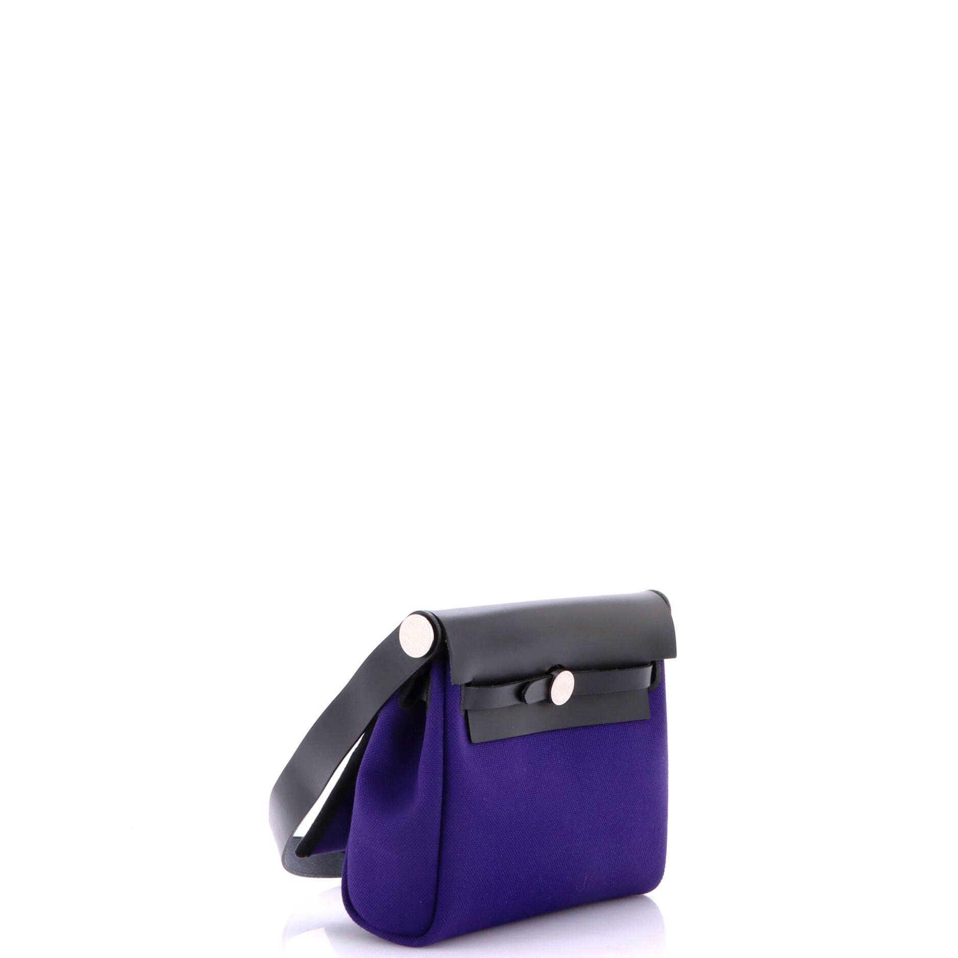 Herbag Zip Toile and Leather 20, Alternate, color, Purple