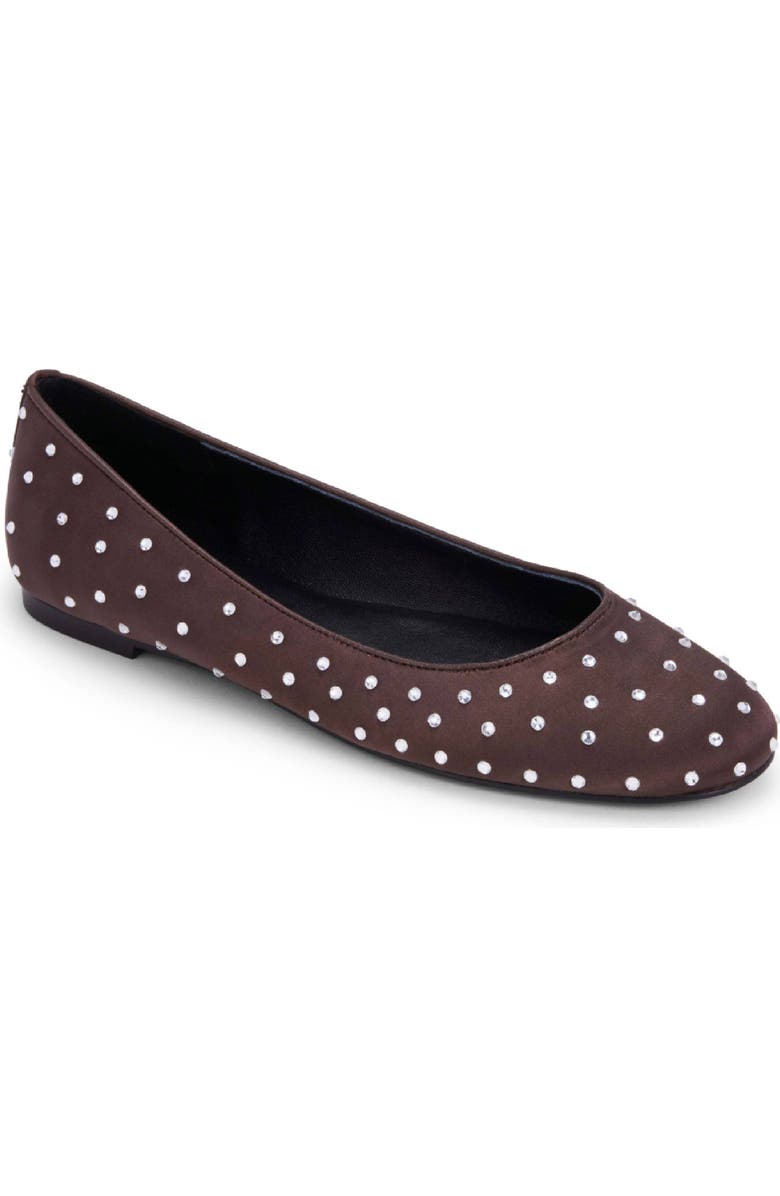 Yosi Samra Sadie Embellished Ballet Flat, Main, color, Brown