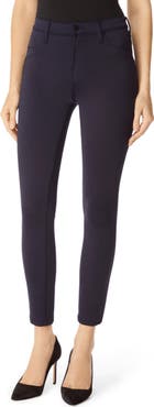 J Brand Alana High Waist Crop Scuba Knit Skinny Jeans