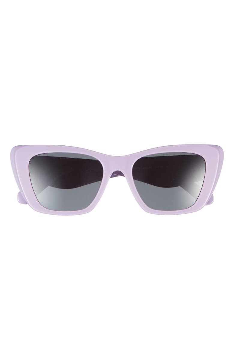 Tory Burch 52mm Cat Eye Sunglasses, Main, color, Purple / Grey