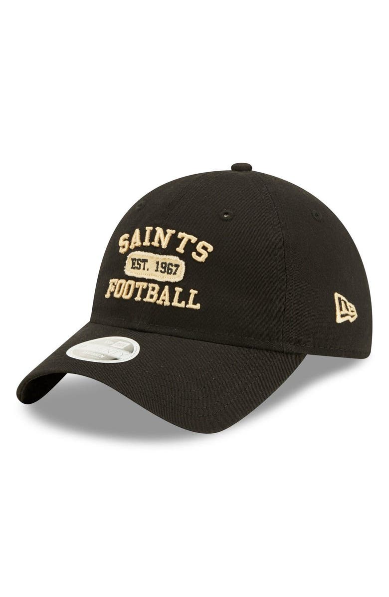 New Era Women's New Era Black New Orleans Saints Formed 9TWENTY Adjustable Hat, Main, color,