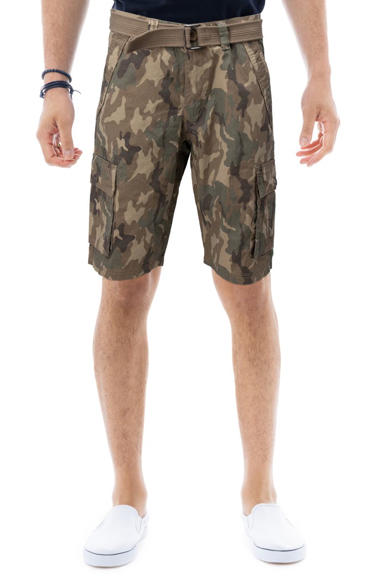 XRAY Belted Cargo Shorts, Main, color, Desert Camo