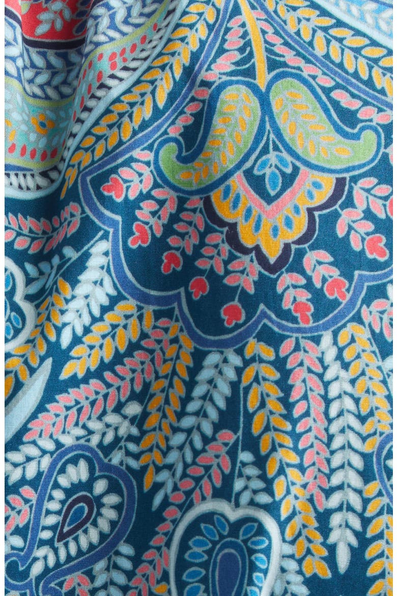 Paisley Long Sleeve Maxi Dress, Alternate, color, PRINT ON BLUE BASE
