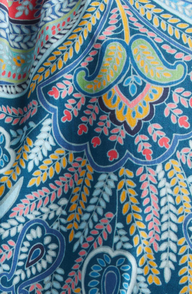 Etro Paisley Long Sleeve Maxi Dress, Alternate, color, Print On Blue Base