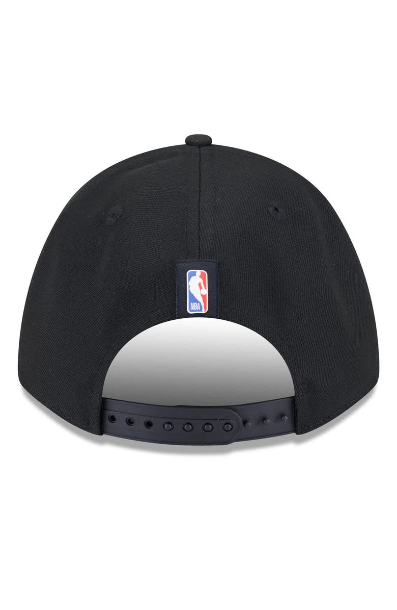New Era Men's New Era Black Miami Heat 2025 NBA Draft M-Crown A-Frame 9FORTY Adjustable Hat, Alternate, color, Black