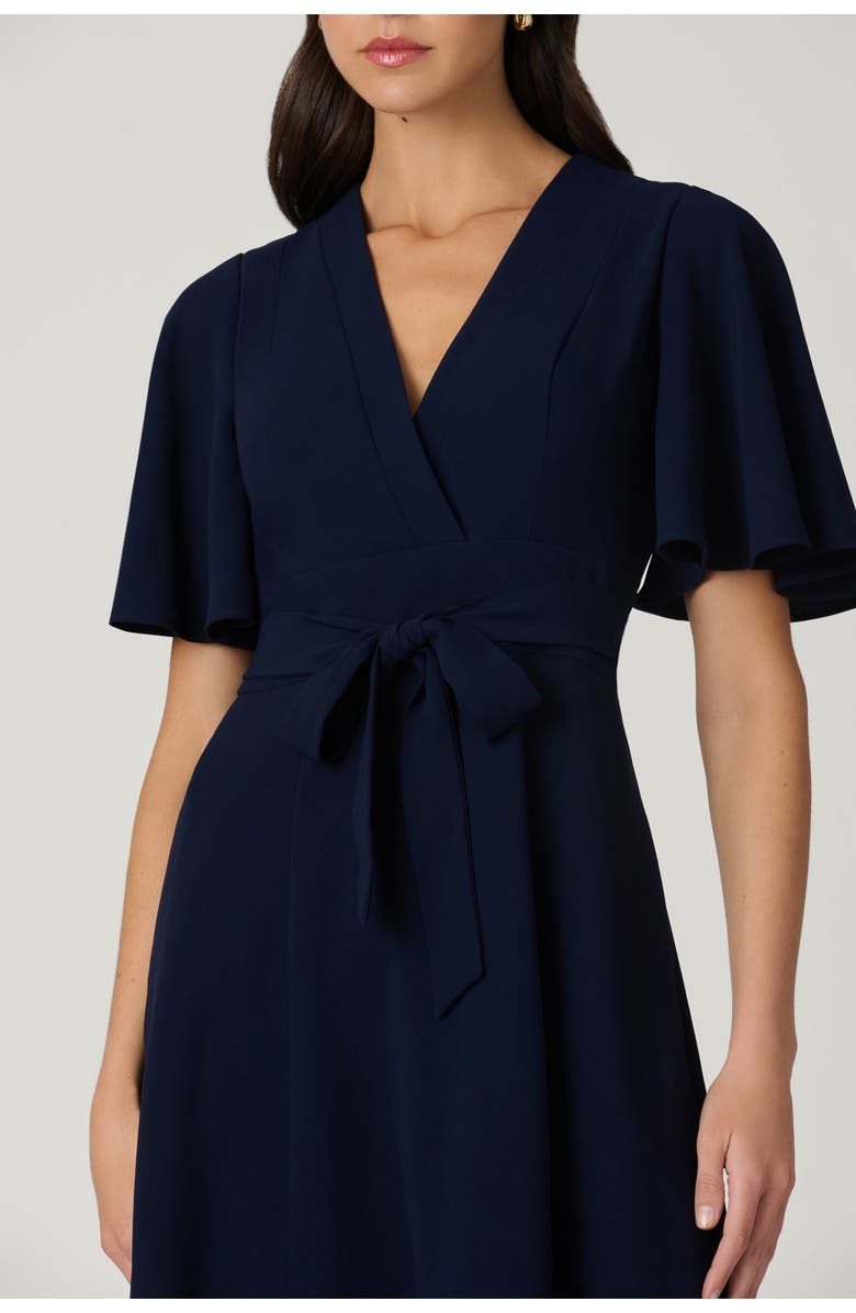 Shoshanna Sophie Crepe Dress, Alternate, color, Navy