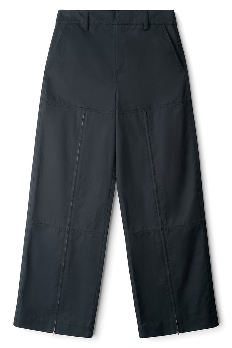 Miller Cotton Wide Leg Pants, Main, color, BLACK
