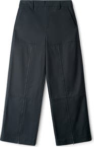 STAUD Miller Cotton Wide Leg Pants
