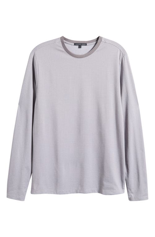 Robert Barakett Dunleath Geo Pattern Crewneck Top In Grey