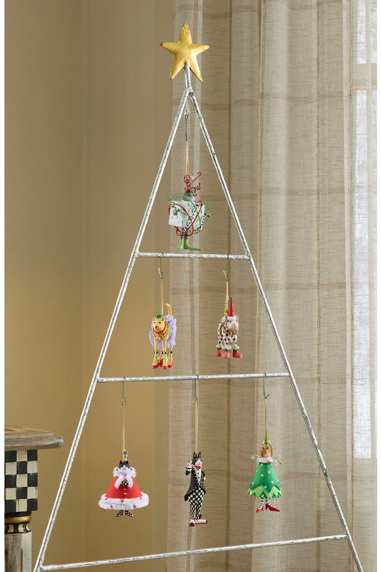 Patience Brewster Set of 6 Mini Cat Ornaments, Alternate, color, MULTI