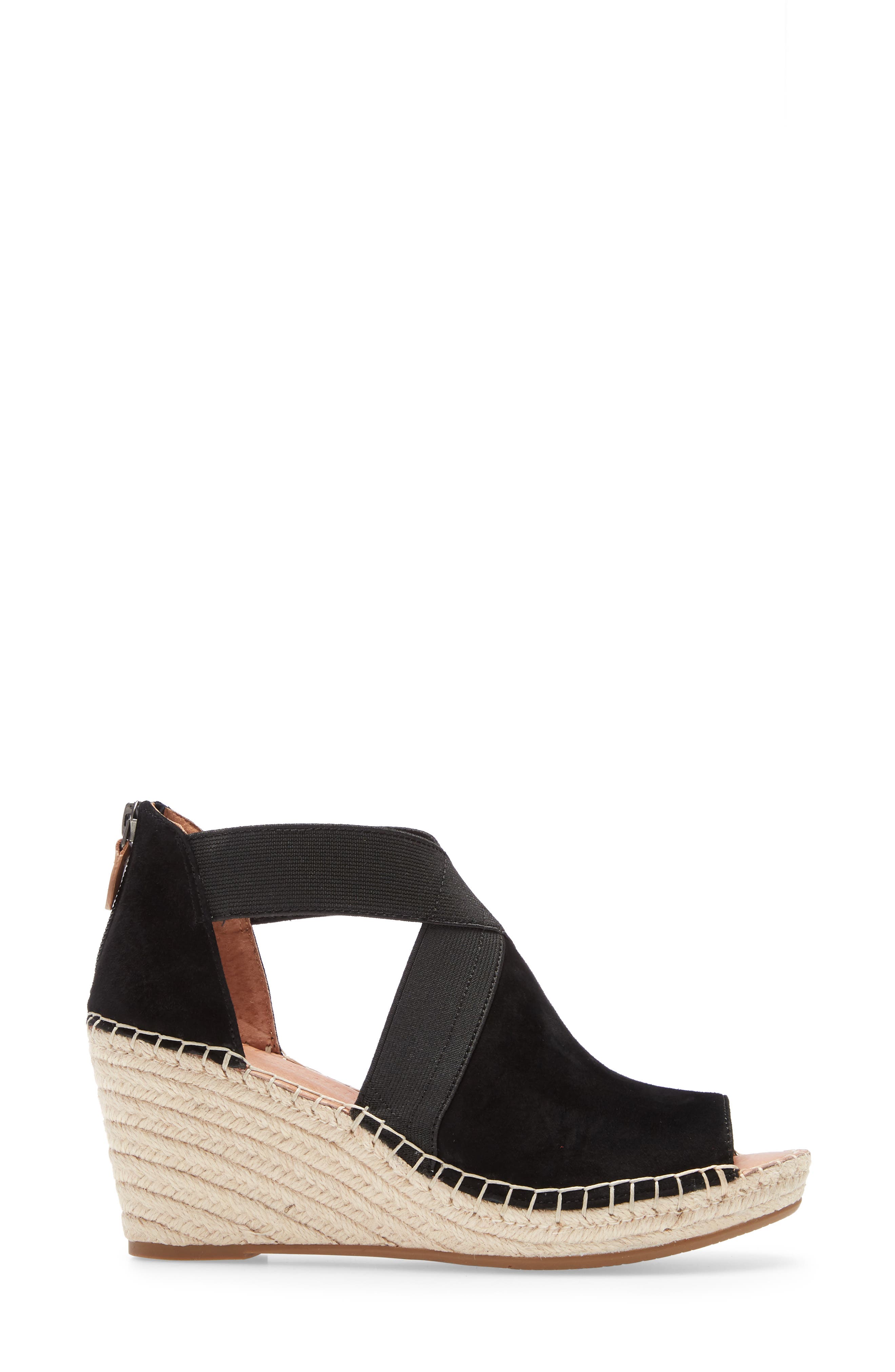 Signature Colleen Wedge Sandal, Alternate, color, BLACK SUEDE