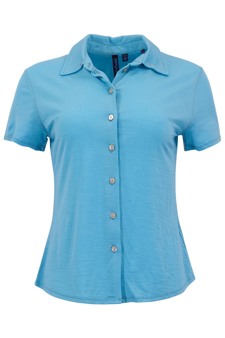 Solid Womens Shirts, Alternate, color, Teal