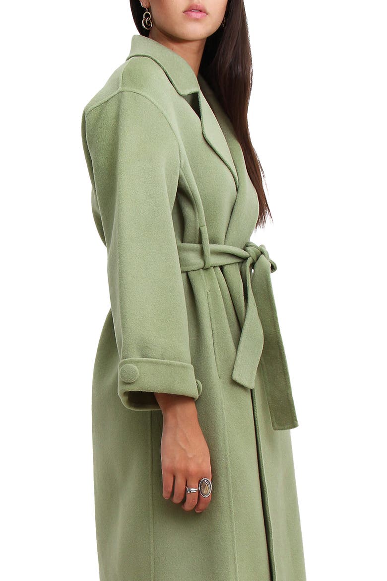Stay Wild Wool Coat, Alternate, color, GREEN