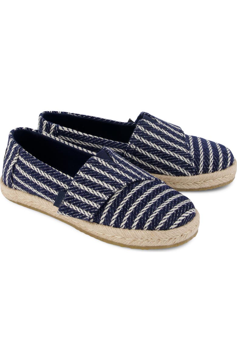 TOMS Kids' Alrope Espadrille, Alternate, color, Navy
