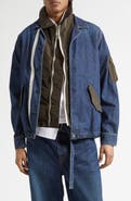 Sacai Mixed Media Blouson Jacket