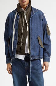 Sacai Mixed Media Blouson Jacket