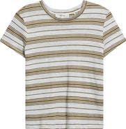 FRAME The Stripe Stretch Linen Baby T-Shirt
