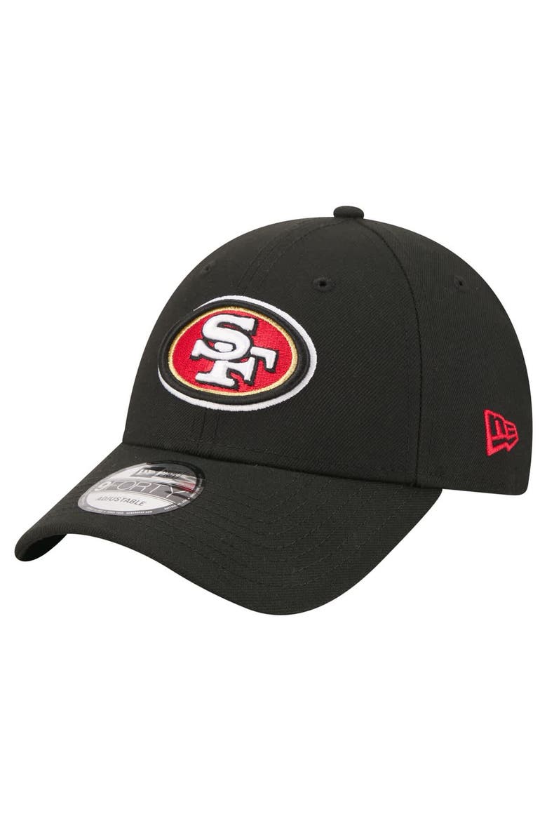 Men's New Era  Black San Francisco 49ers Core Team 9FORTY Adjustable Hat, Main, color, Black