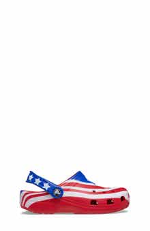 CROCS Kids' Classic American Flag Clog