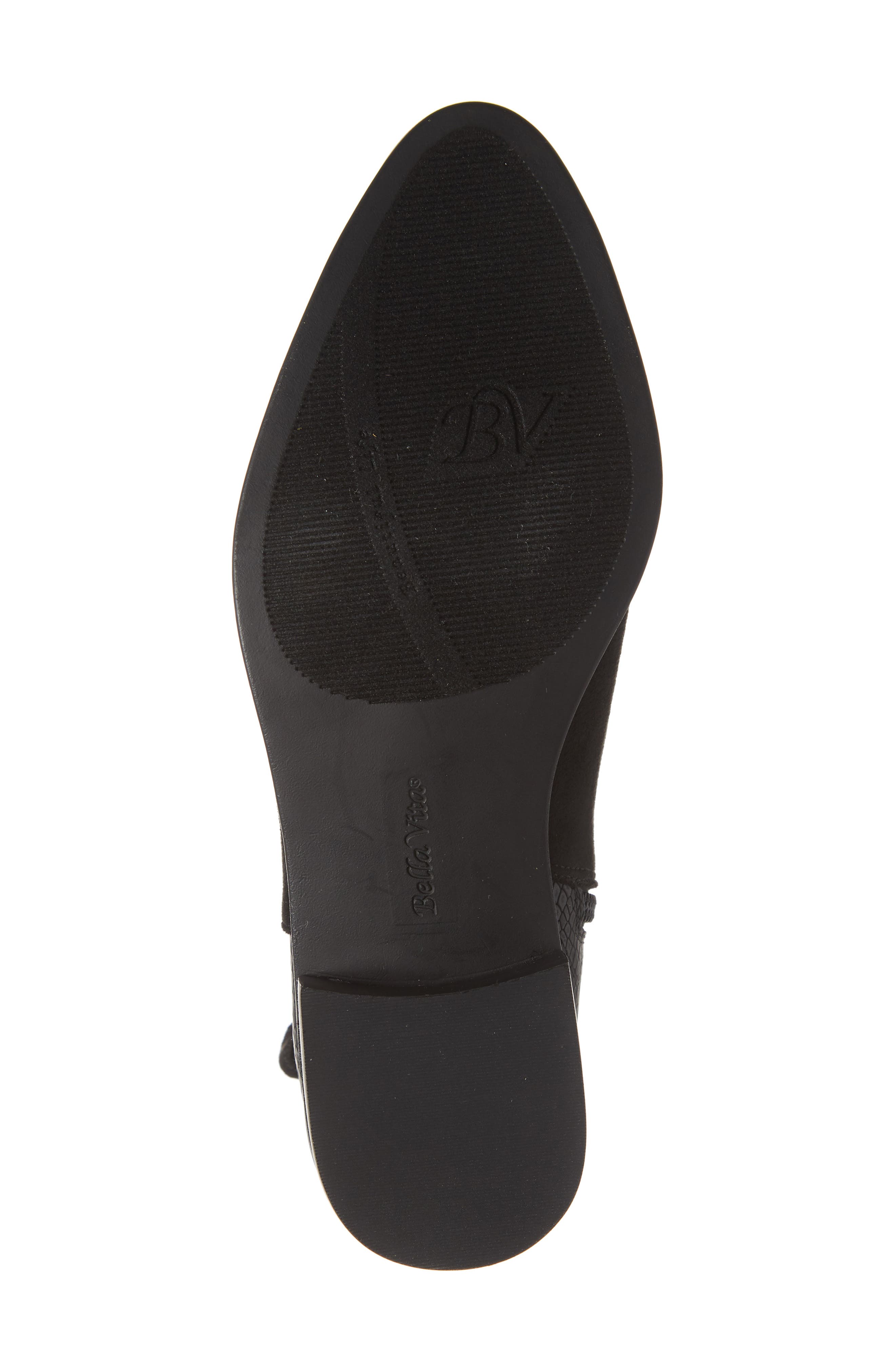 Henley II Bootie, Alternate, color, BLACK FAUX LEATHER