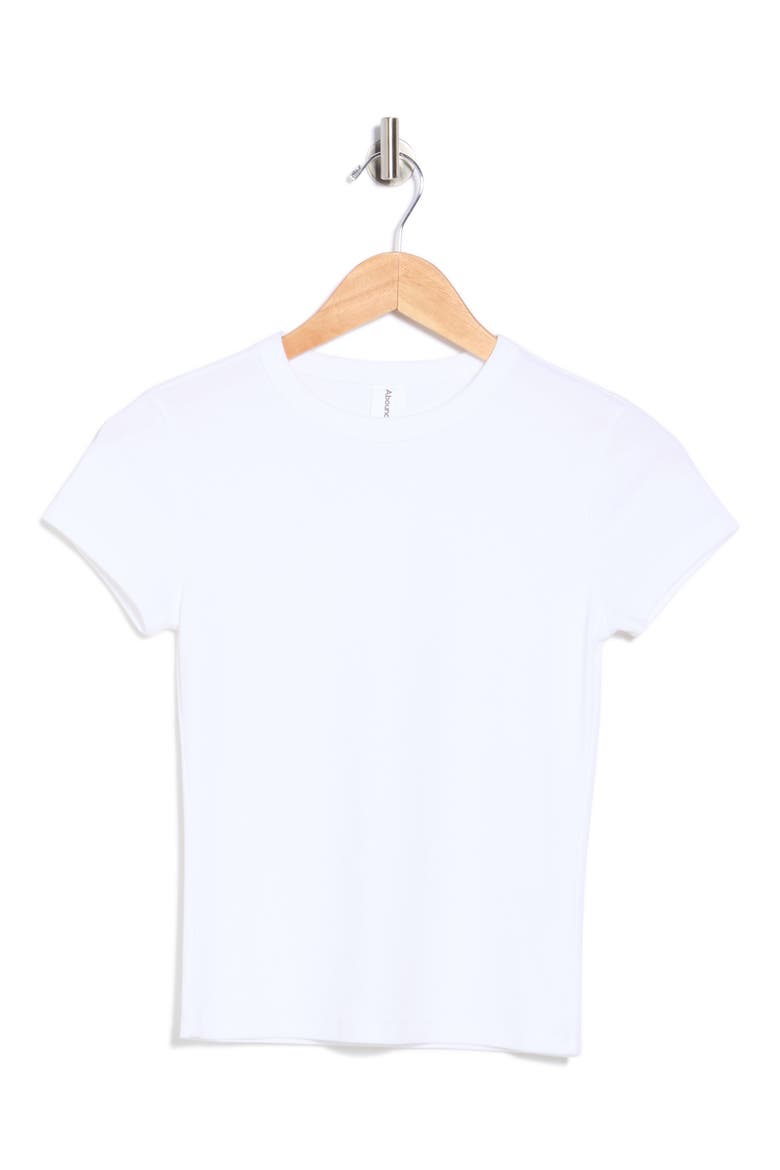 Short Sleeve Baby Tee, Alternate, color, WHITE
