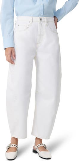Charlie High Waist Barrel Leg Ankle Jeans