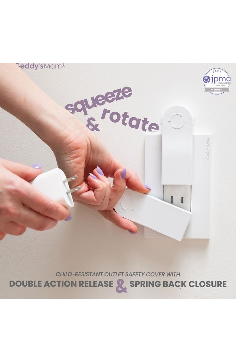 Geddy's Mom Selfclosing Outlet Safety Cover Babyproof, Alternate, color, 