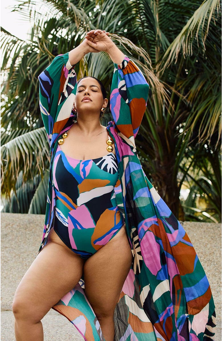 Villa Fresca Serena Cover Up, Alternate, color, 