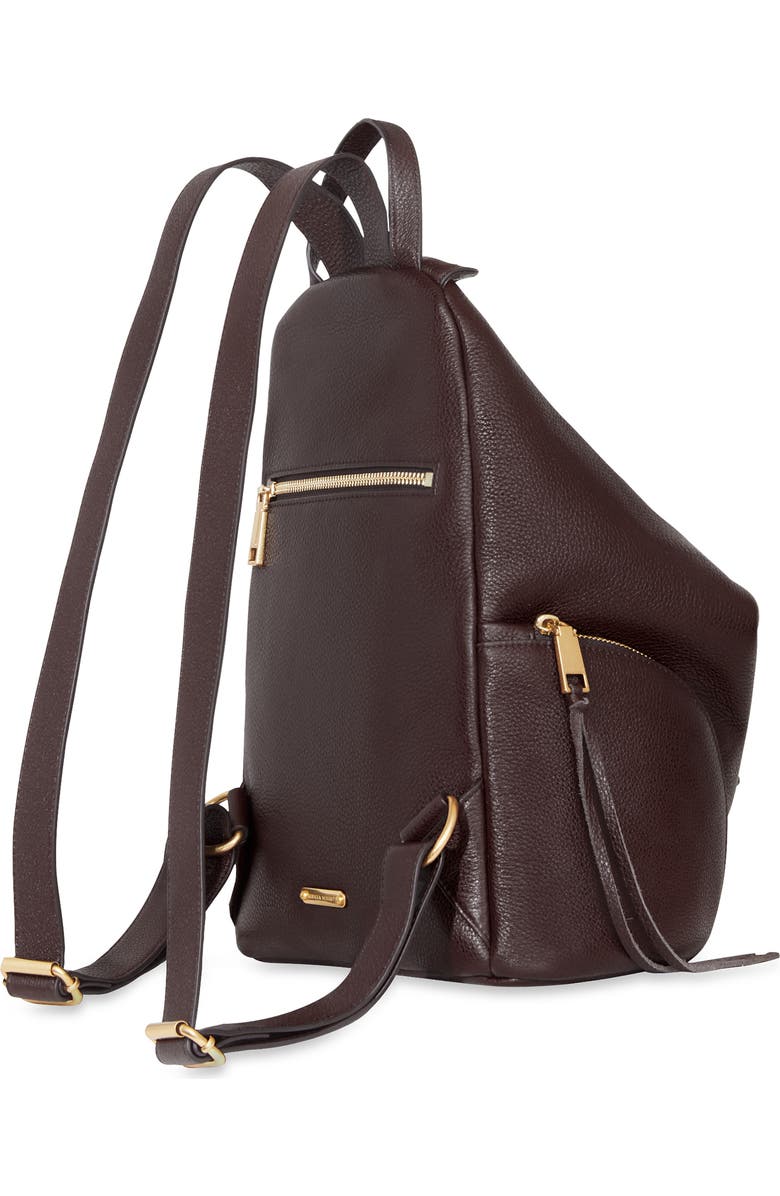 Rebecca Minkoff Julian Leather Backpack, Alternate, color, Cigaro