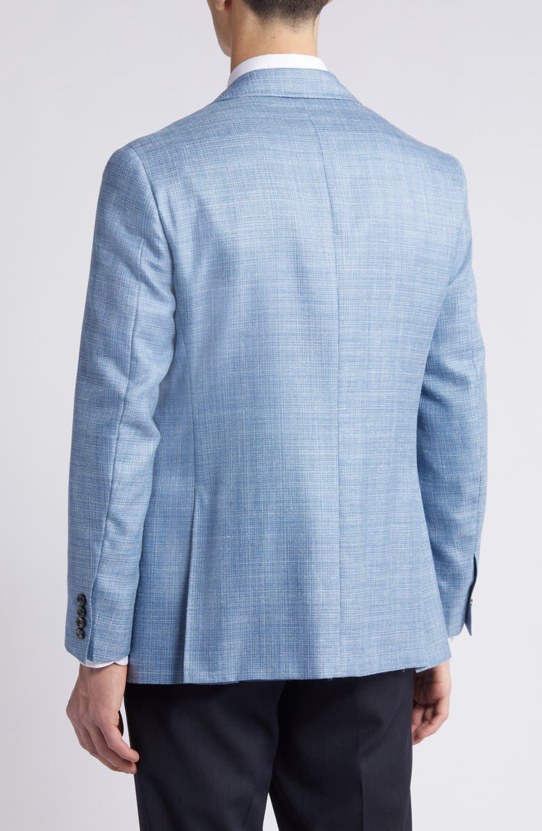 Canali Kei Trim Fit Mélange Wool & Silk Blend Sport Coat, Alternate, color,