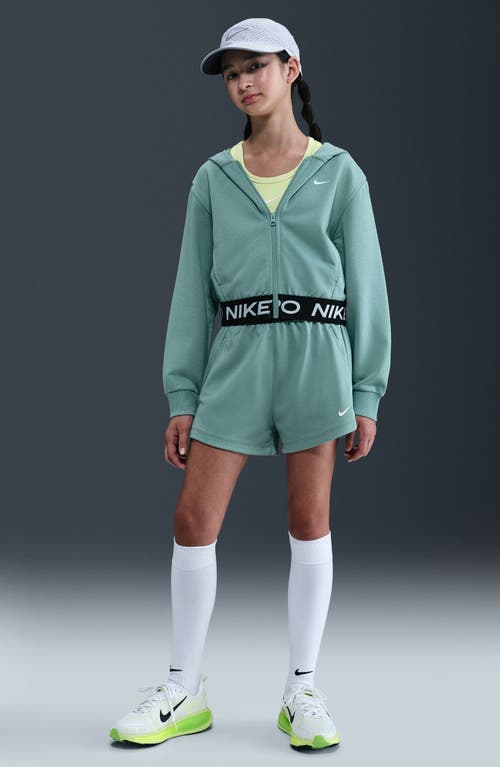 Nike Pro Fleece Big Kids' (girls') Dri-fit Shorts In Green
