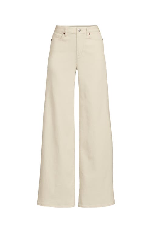 LANDS' END LANDS' END RECOVER DENIM HIGH RISE EXTRA WIDE LEG JEANS 