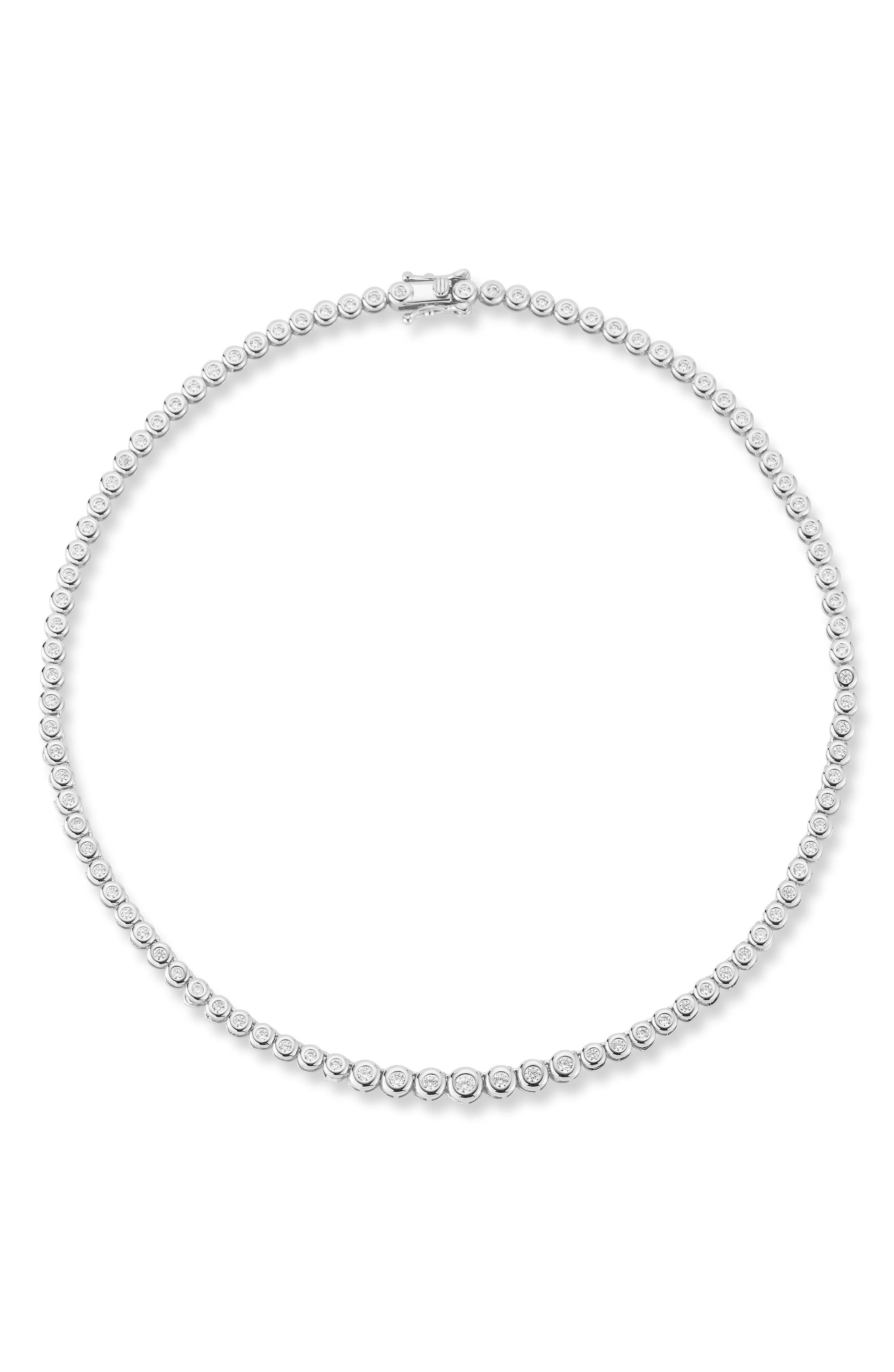 GLAZE JEWELRY Cubic Zirconia Tennis Necklace (Women) | Nordstromrack