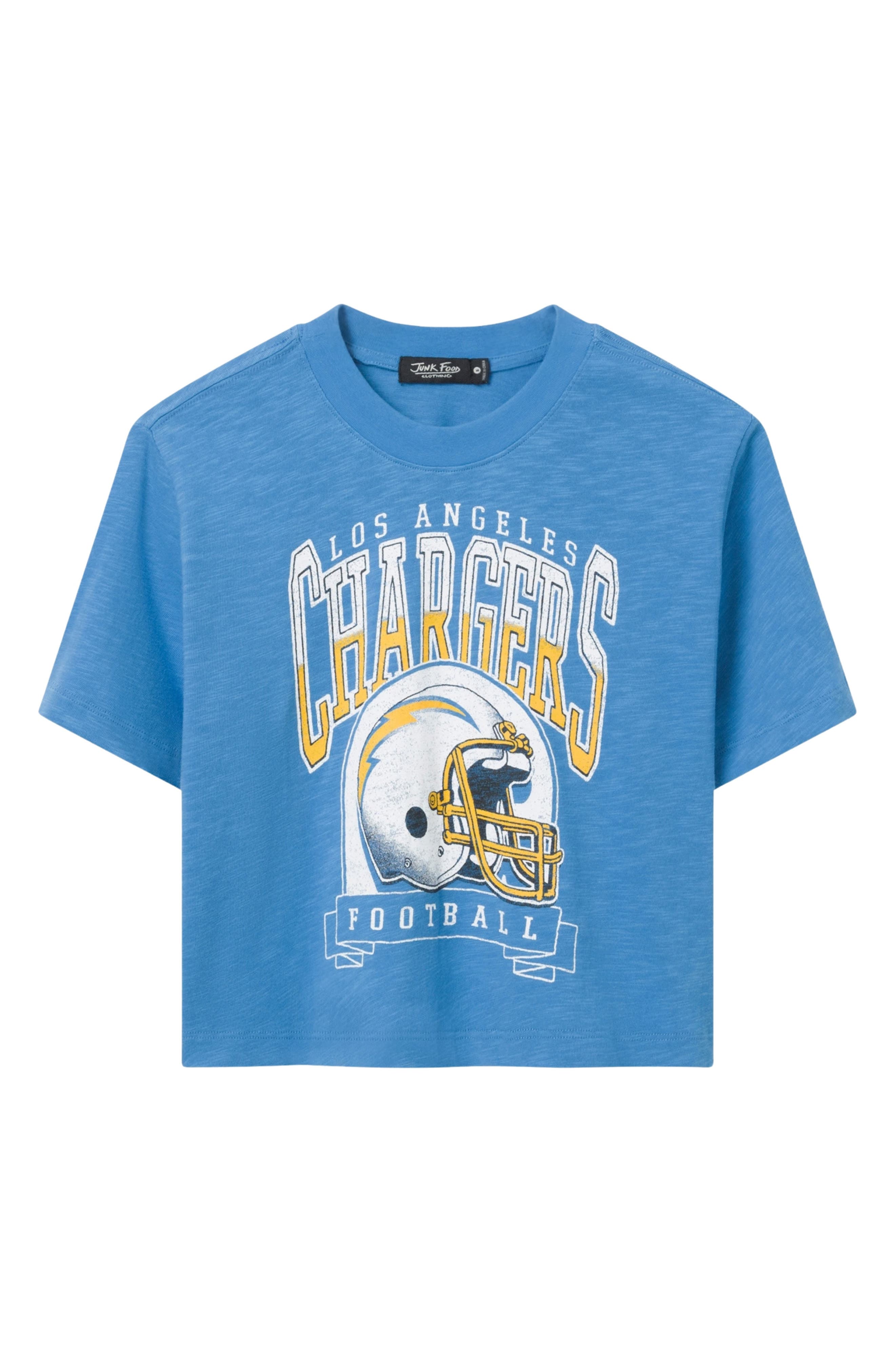 Junk Food Chargers Helmet Crop Cotton Graphic T-Shirt (Women) | Nordstrom