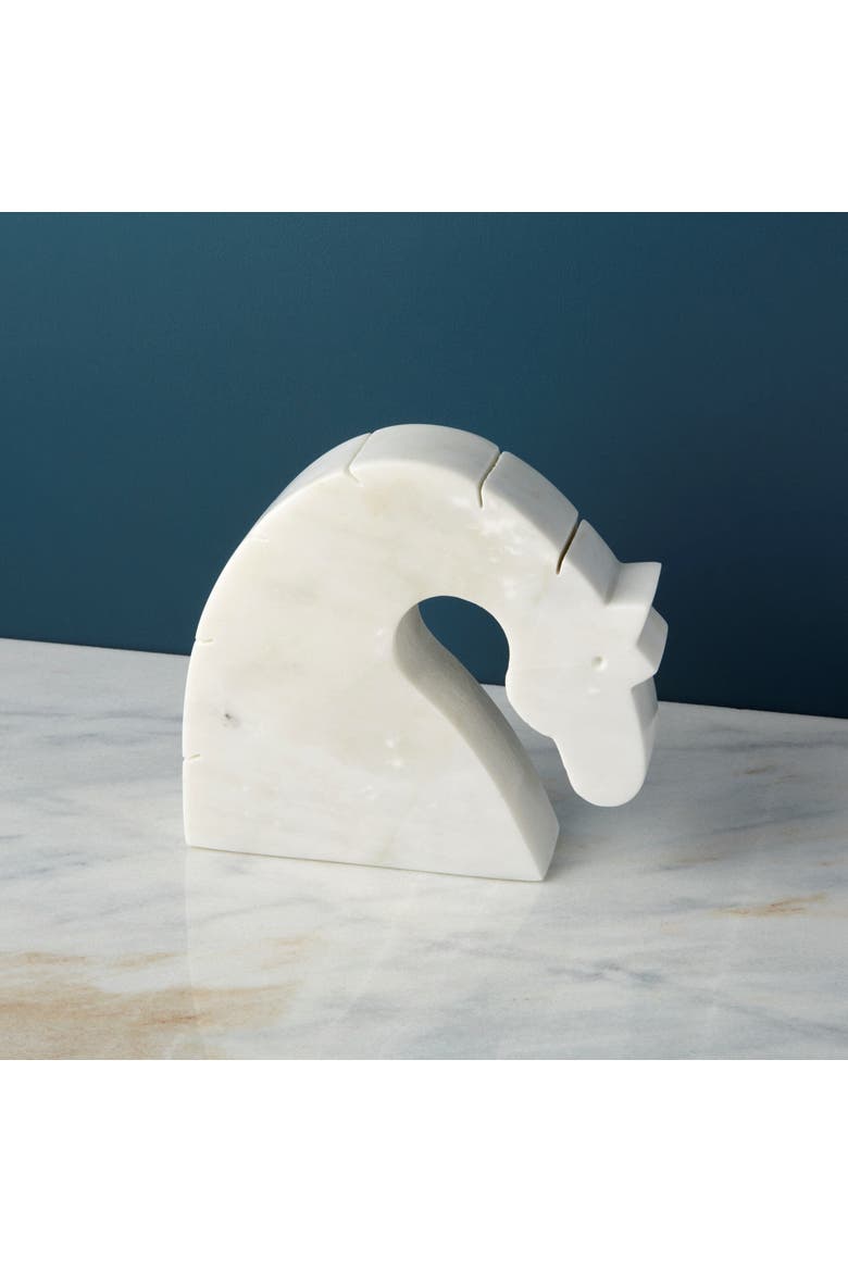 Marble Horse, Alternate, color, White