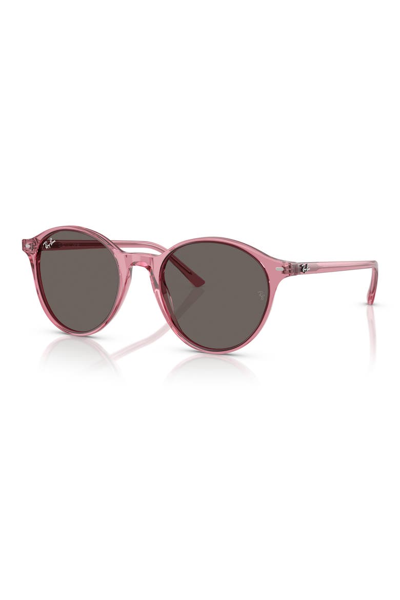 Bernard 53mm Phantos Sunglasses, Alternate, color, TRANSPARENT PINK/ DARK GREY