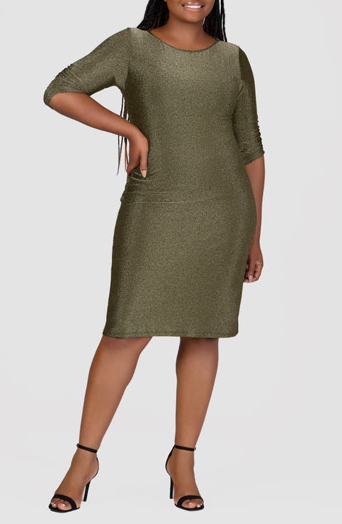 Shimmer Knit Body-Con Dress