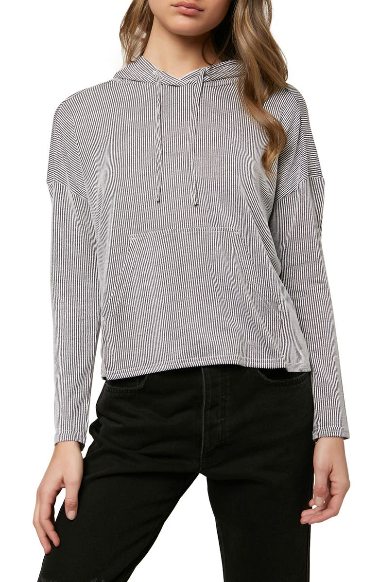 O'Neill Stripe Knit Hoodie, Main, color, 