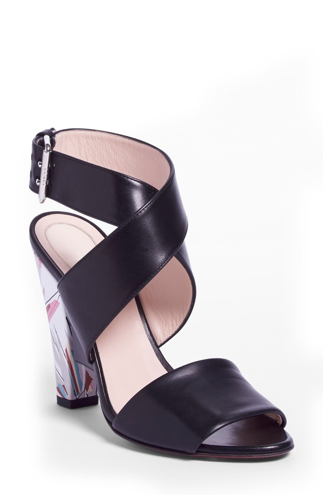 Fendi 'Beyond' Crisscross Strap Sandal, Main, color, 