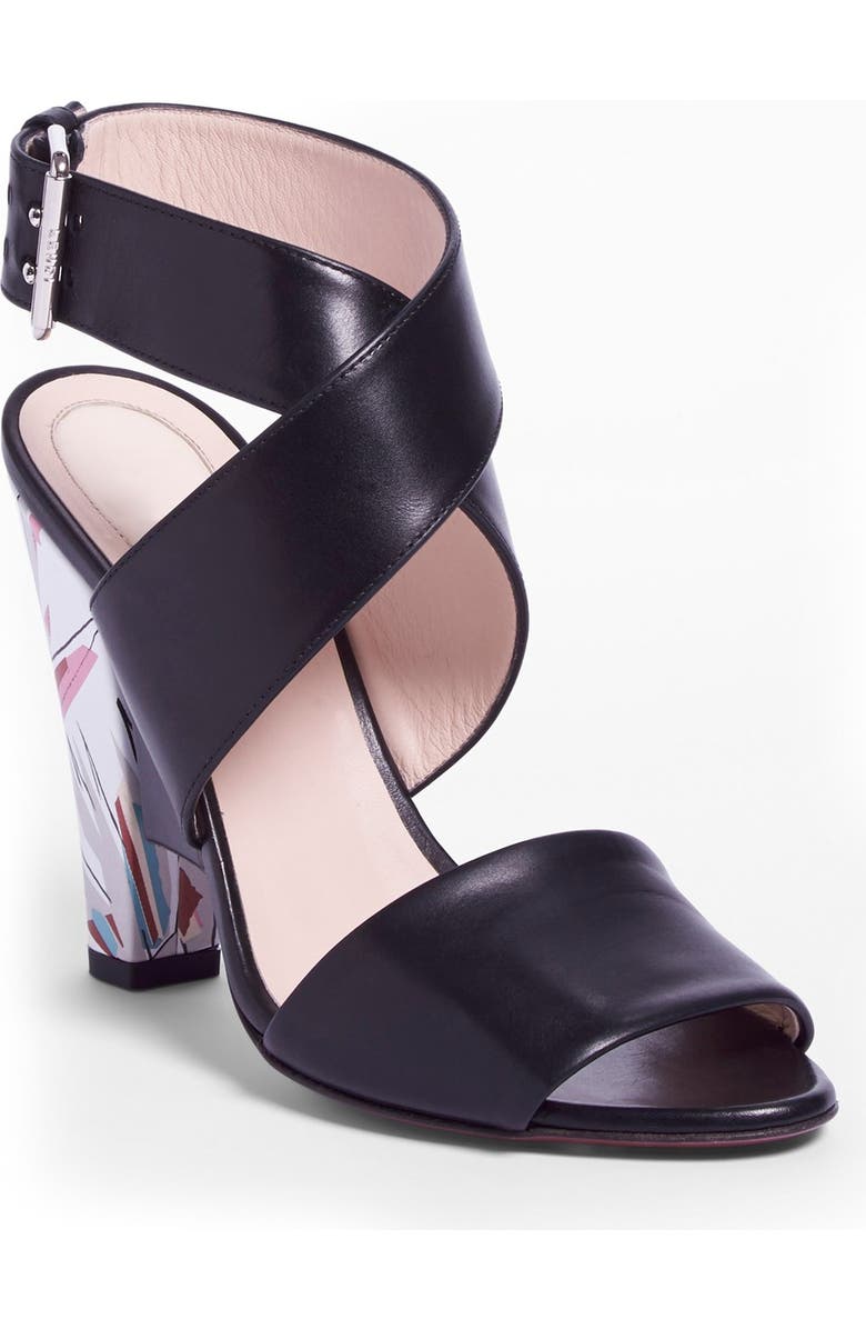 Fendi 'Beyond' Crisscross Strap Sandal, Main, color,