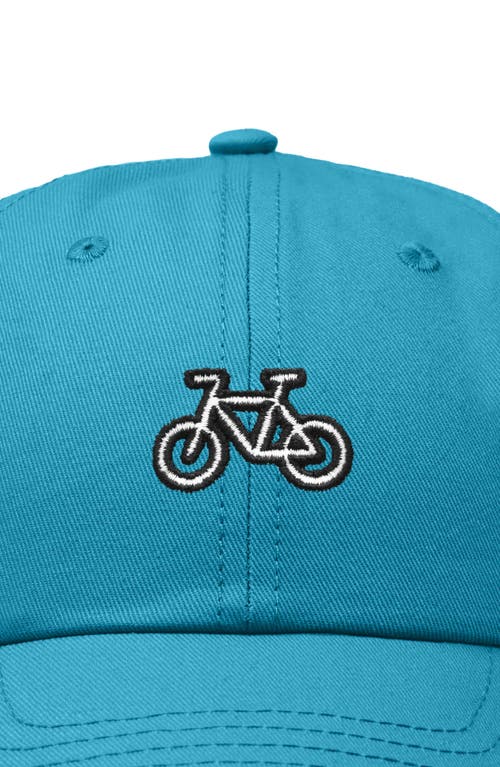 Dalix Bike Embroidered Cycling Cap In Teal