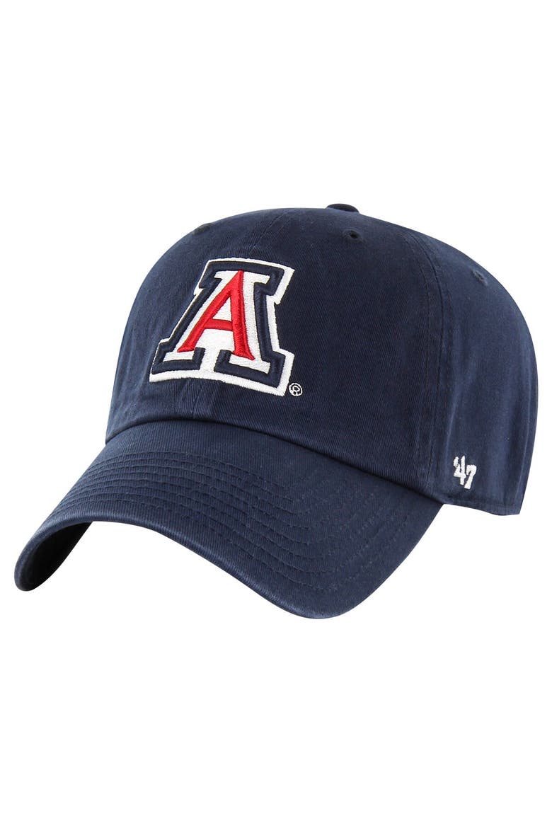 Men's '47 Navy Arizona Wildcats Clean Up Adjustable Hat, Main, color, Navy