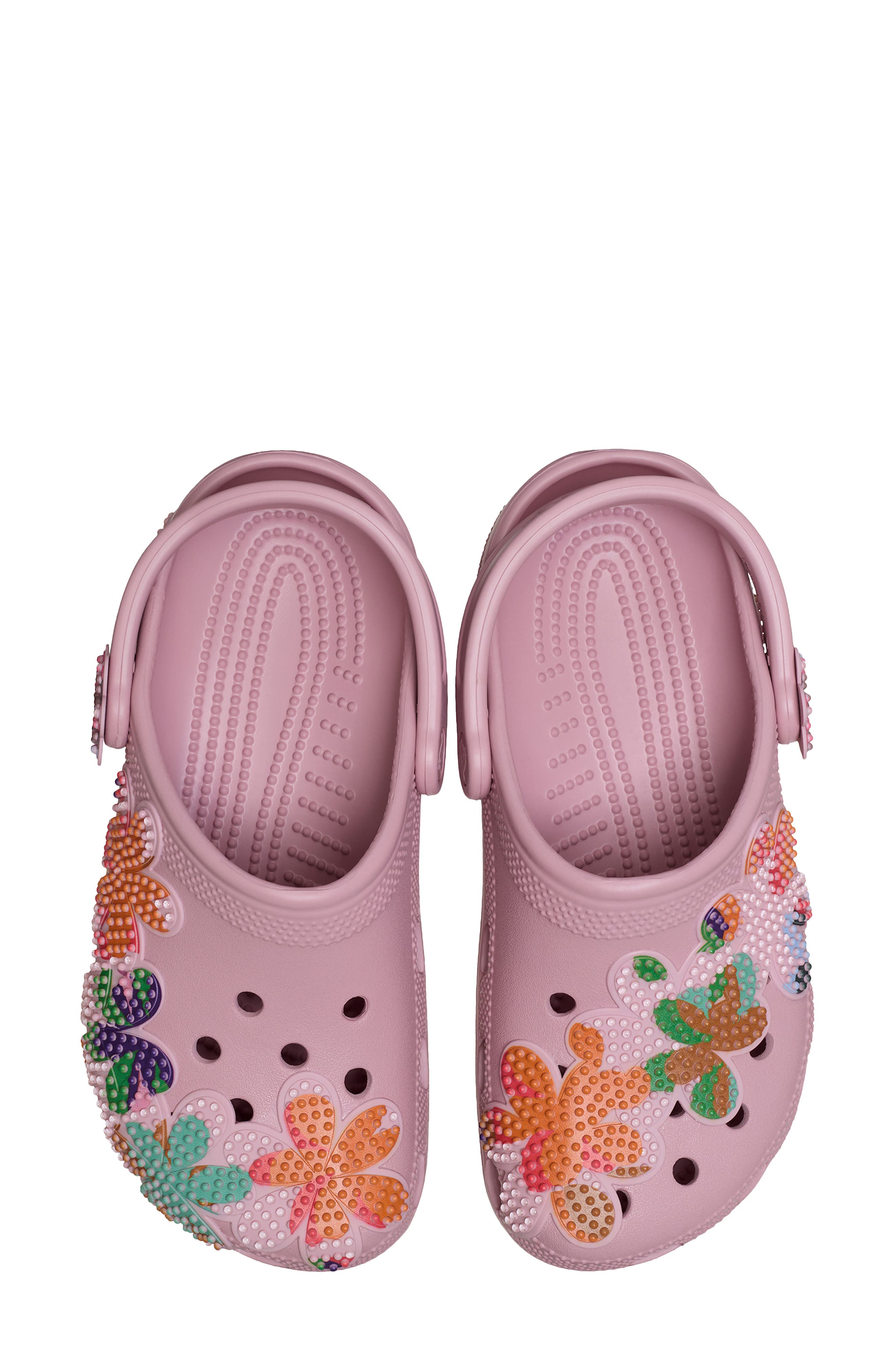 CROCS Classic Beaded Clog, Alternate, color, Mauve