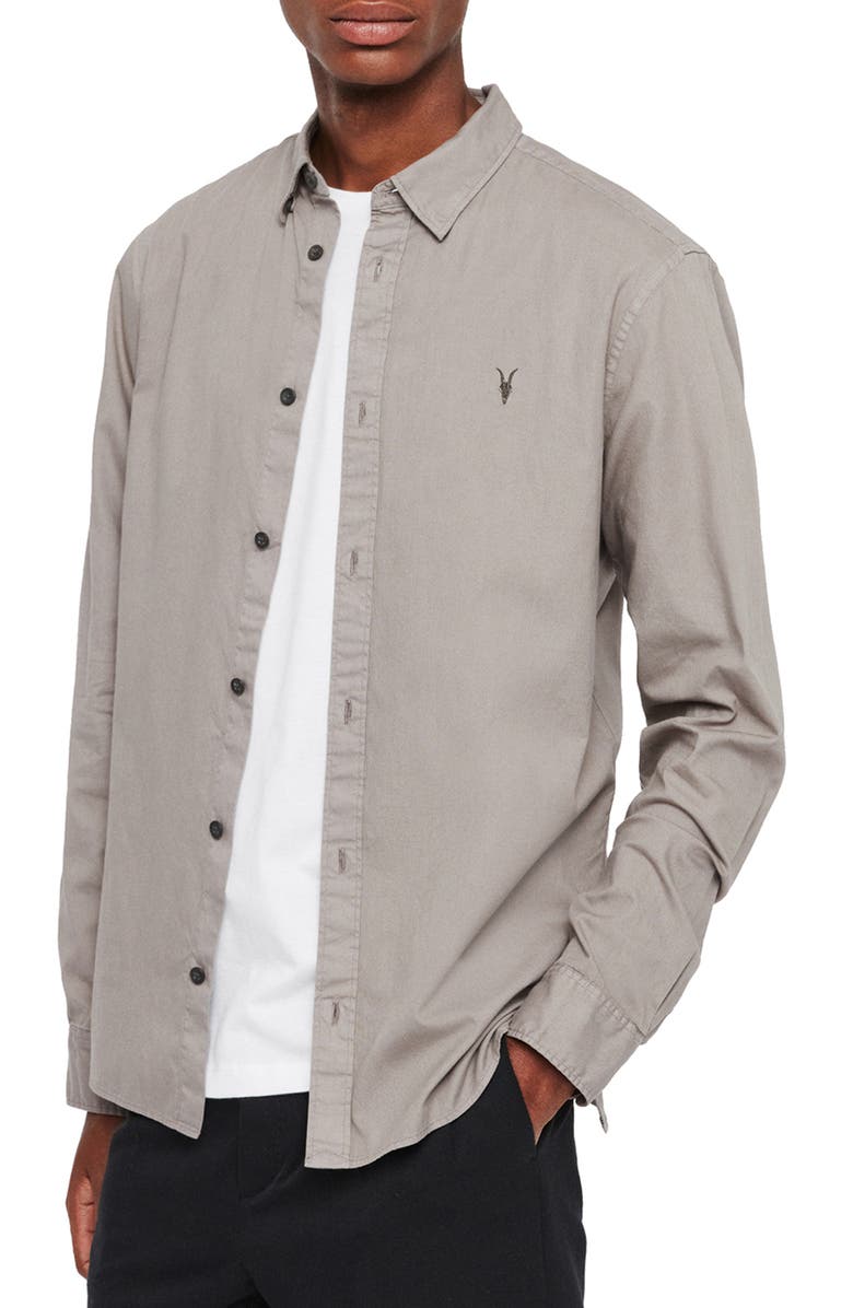 AllSaints Redondo Slim Fit Shirt, Alternate, color,