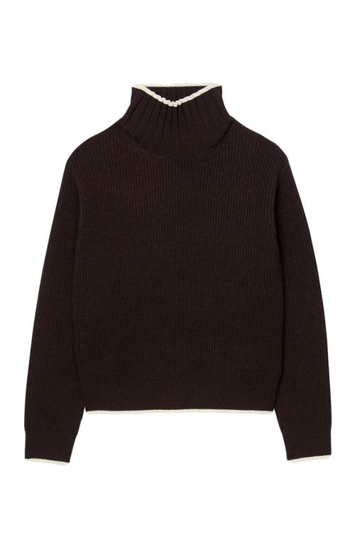 Sandro Turtleneck Sweater In Brown