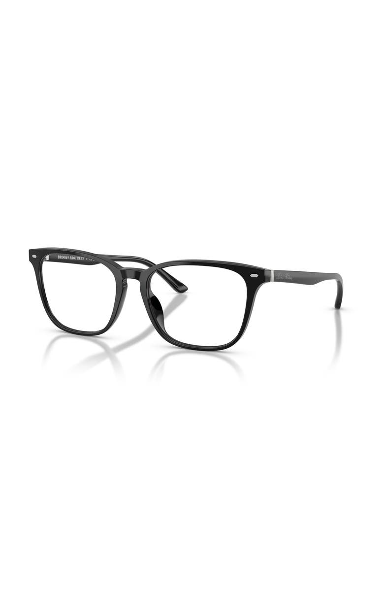 Brooks Brothers 57mm Square optical glasses, Main, color, Black