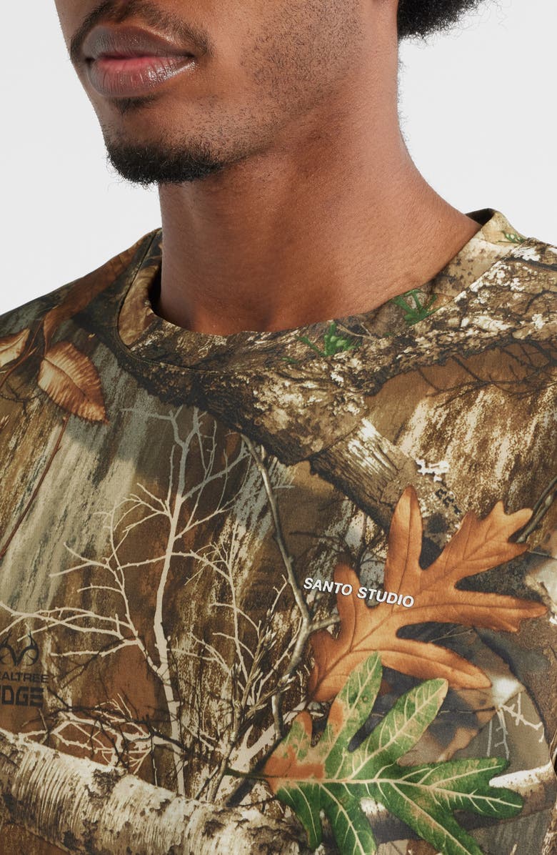 SANTO STUDIO x Realtree EDGE Camo Cotton T-Shirt, Alternate, color, Camouflage